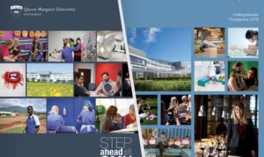 Step ahead at QMU undergraduate prospectus with collage of different courses