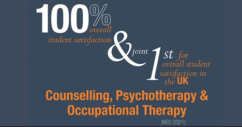 NSS infographic image for counselling, psychotherapy and occupational therapy